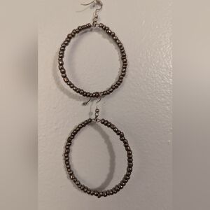 Statement hoop earrings